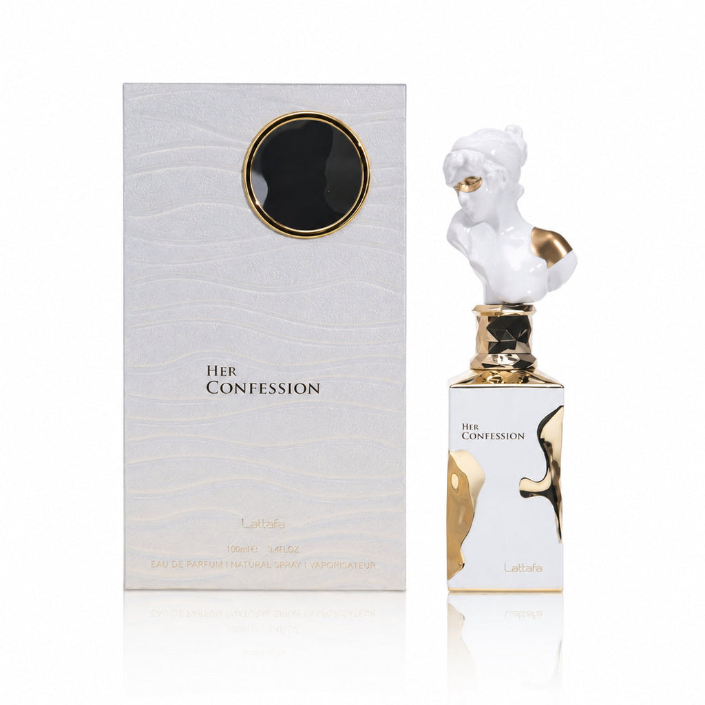 Lattafa His Confession Eau de Parfum 3.4 oz for Men – Elegant, Bold & Long-Lasting 🤍✨